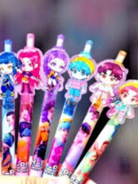 New K-pop Demon Hunters Pen Set (6 PC)
